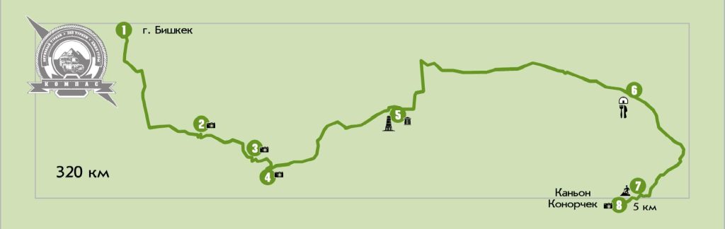 карты маршрутов каньон конорчек